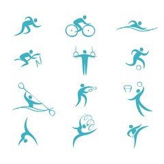 Fototapeta premium спортивные иконки