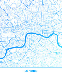 city map of London with well organized separated layers. - 195439586