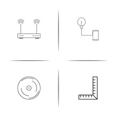 Devices simple linear icon set.Simple outline icons