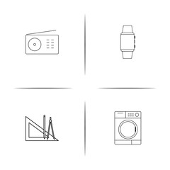 Devices simple linear icon set.Simple outline icons