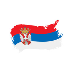 Serbia flag, vector illustration