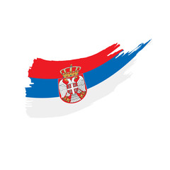 Serbia flag, vector illustration