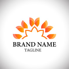 floral logo and symbol