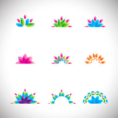 Fototapeta na wymiar floral logo and symbol
