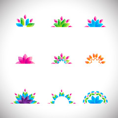 floral logo and symbol