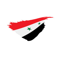 Syria flag, vector illustration