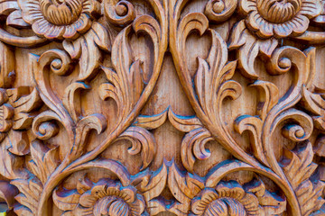 Wood carving texture and background