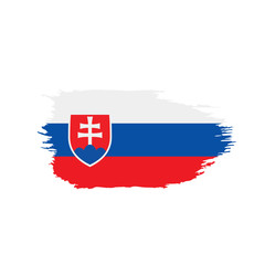 Slovakia flag, vector illustration