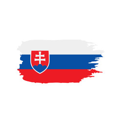 Slovakia flag, vector illustration