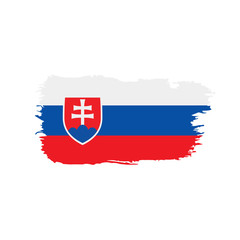 Slovakia flag, vector illustration