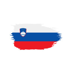 Slovenia flag, vector illustration