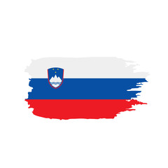 Slovenia flag, vector illustration
