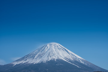 Beautiful landscape of Fuji mountain in winter, Japan
