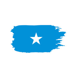 Somalia flag, vector illustration