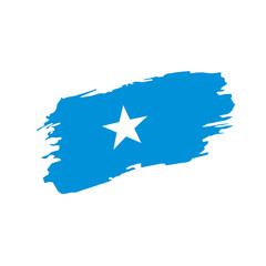 Somalia flag, vector illustration