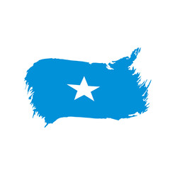 Somalia flag, vector illustration