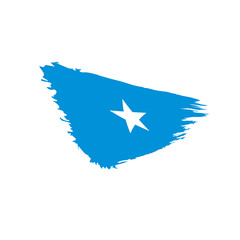 Somalia flag, vector illustration