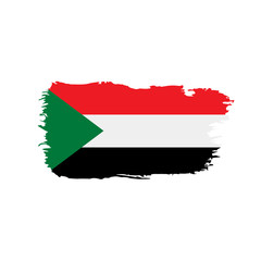 Sudan flag, vector illustration