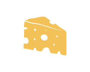 Yellow Cheese Food Illustration Sign Symbol Icon Logo Vector
