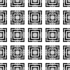 Black and White Seamless Ethnic Pattern. Vintage, Grunge, Abstract Tribal Background for Surface Design