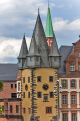 Fototapeta na wymiar Old traditional buildings in Frankfurt, Germany