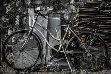 Fototapeta na wymiar Old BIcycle