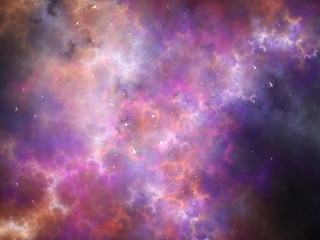 Obraz na płótnie Canvas Abstract fractal starry sky, digital artwork for creative graphic design