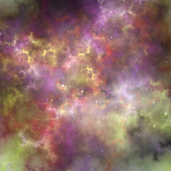 Fototapeta na wymiar Fractal sky with stars, digital artwork for creative graphic design
