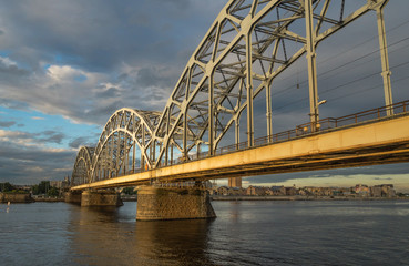 View of a Bridge in Riga city