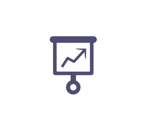 Business growth icon