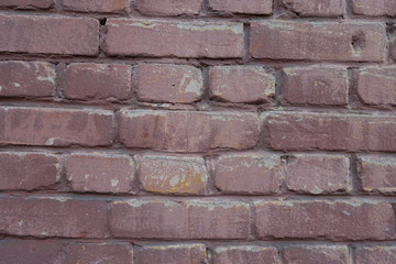 Dark old dirty painted  brick wall texture