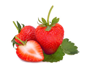 Strawberry isolated on white background