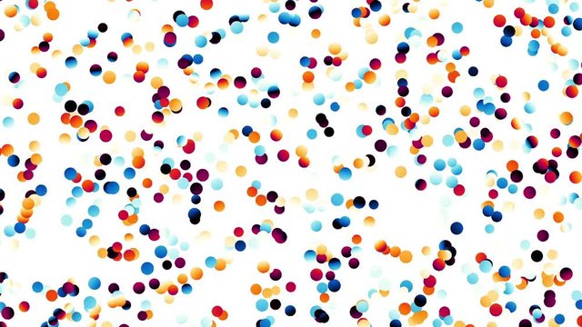 Moving irregular psychedelic waves. Abstract polka dot footage. Appearing and disappearing circles.
