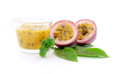 passion fruits isolated on white background