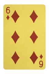 Golden playing cards, Six of diamonds