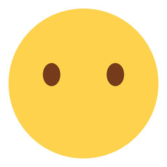 Emoji blank - Gesicht ohne Mund