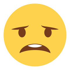 Obraz premium Emoji besorgt