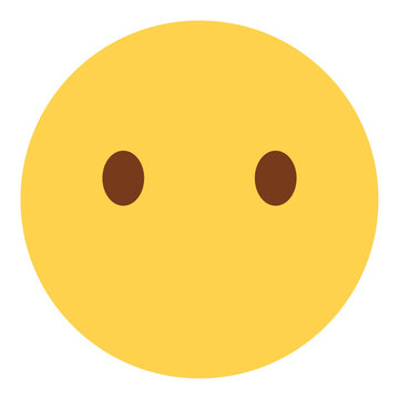 Emoji blank - Gesicht ohne Mund