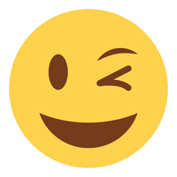 Emoji zwinkernd