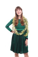 Fototapeta premium Young christmas woman