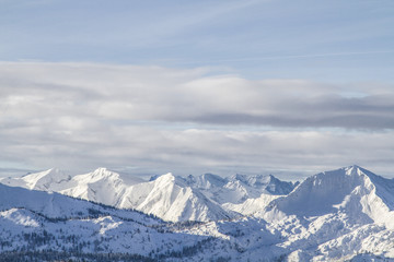 Fototapeta na wymiar Karwendelgebirge im Winter