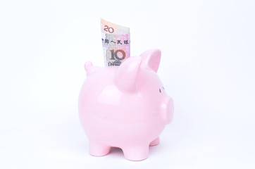 Saving Chinese Yuan in a Piggy Bank