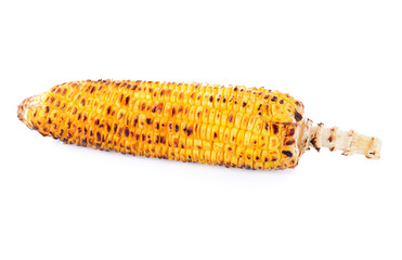 Roasted corn isolated on white background