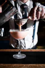 Cocktail bar bartender