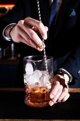Cocktail bar bartender