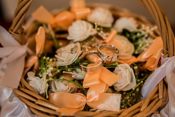 wedding rings, wedding decoration, macro