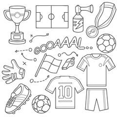 Soccer icon set