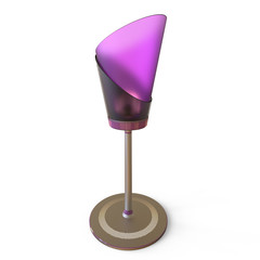 3d render decorative lamp, isolated on a white background.