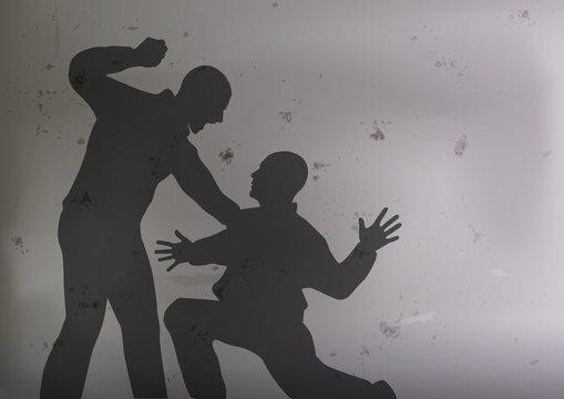 bagarre - violence - agression - coup de poing - ennemi - brutal - victime - attaquer - brutalité