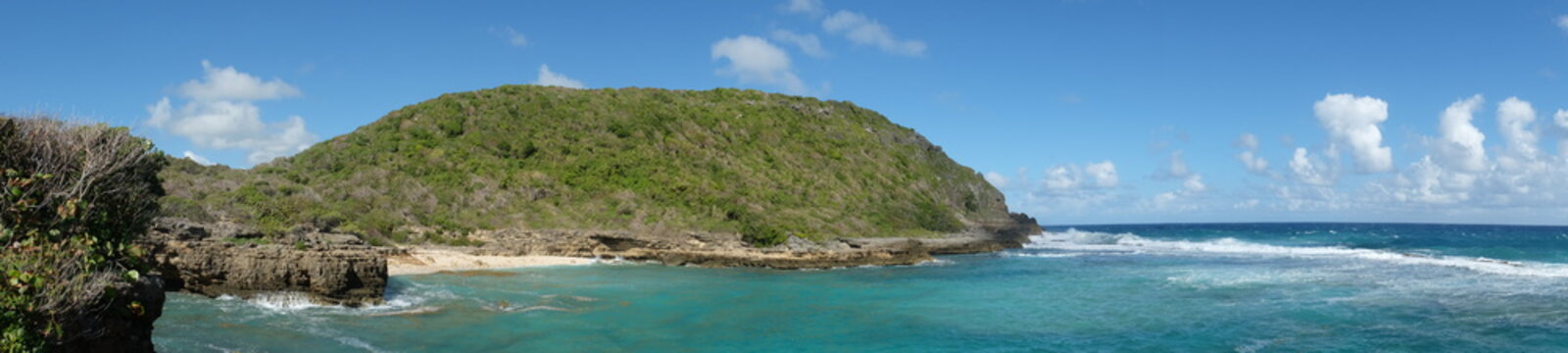 Panorama plage de la Cuve, Saint-François, Guadeloupe